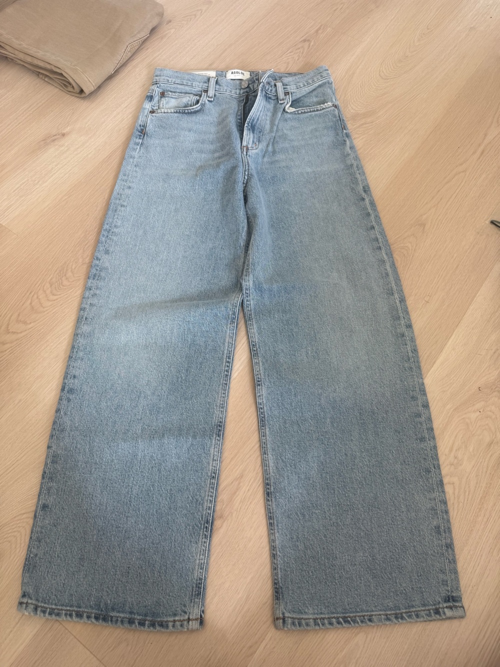 AGOLDE REN High Rise Wide Leg Jeans - Picture 2 of 4